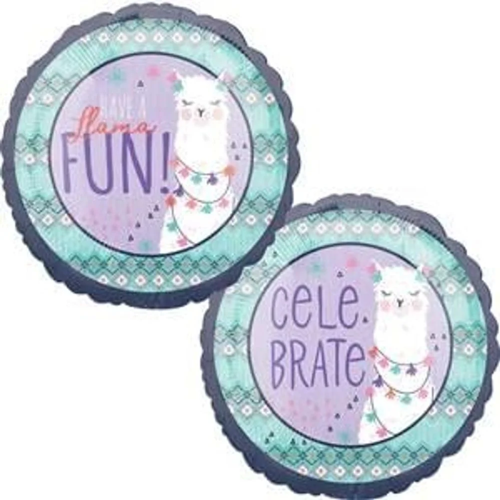 Llama Fun Foil Balloon, 18"