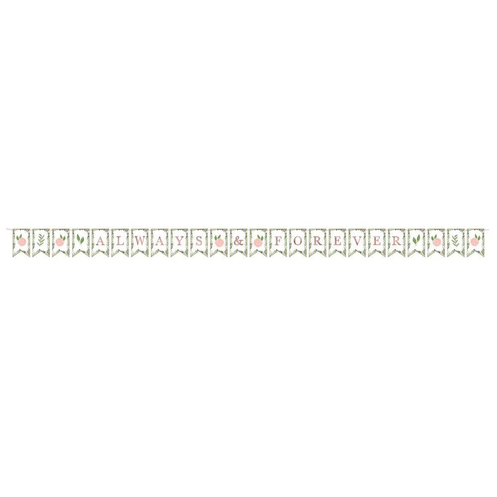 Love and Leaves Pennant Banner