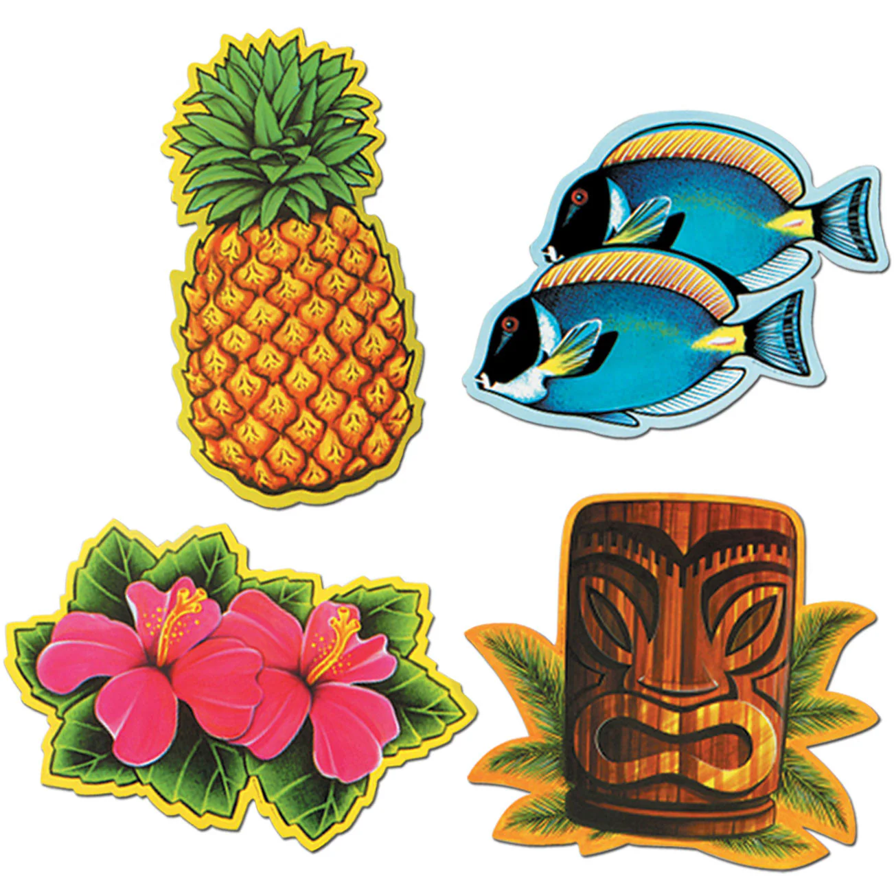 Luau Cutouts, 12" (4ct)