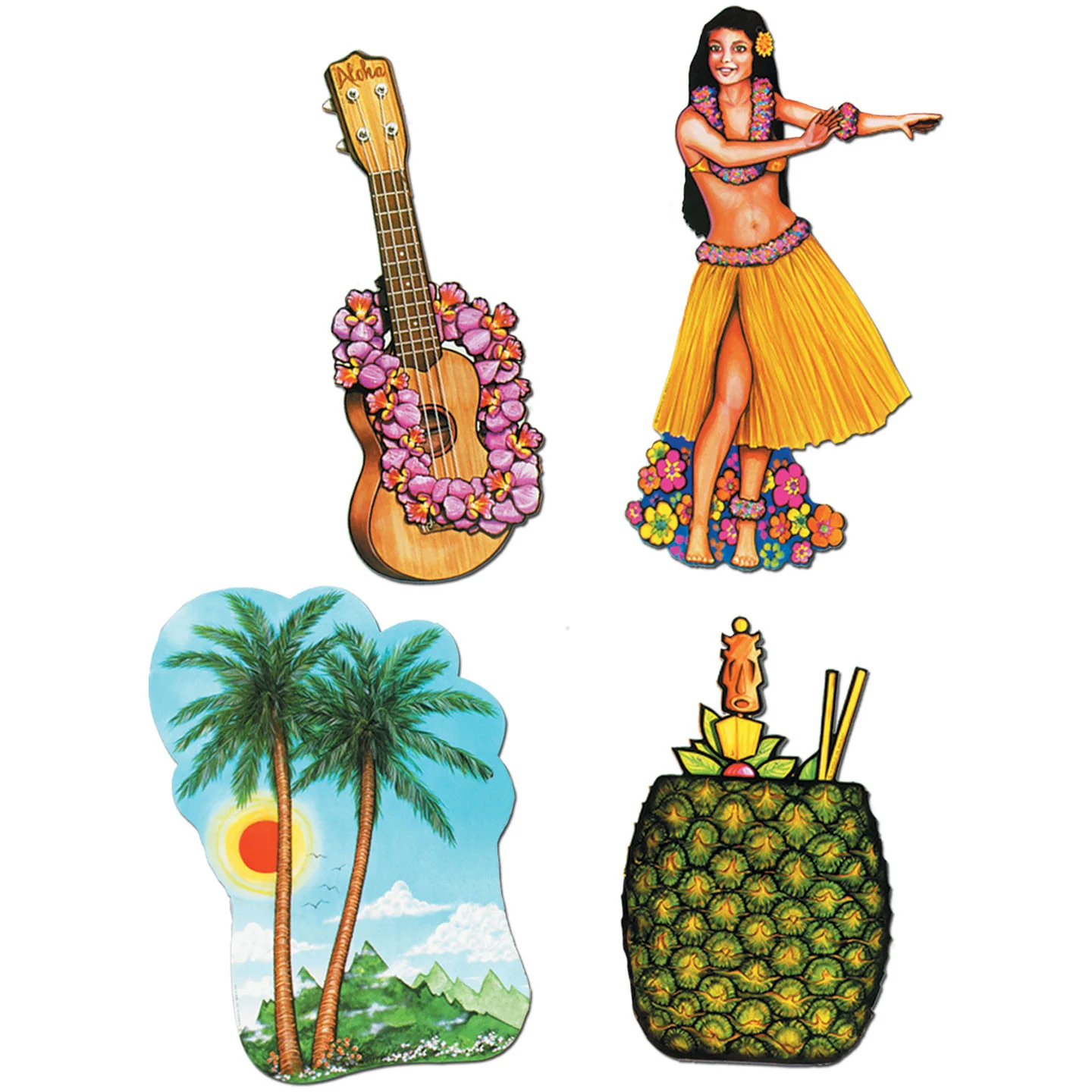 Luau Cutouts, 20" (4ct)
