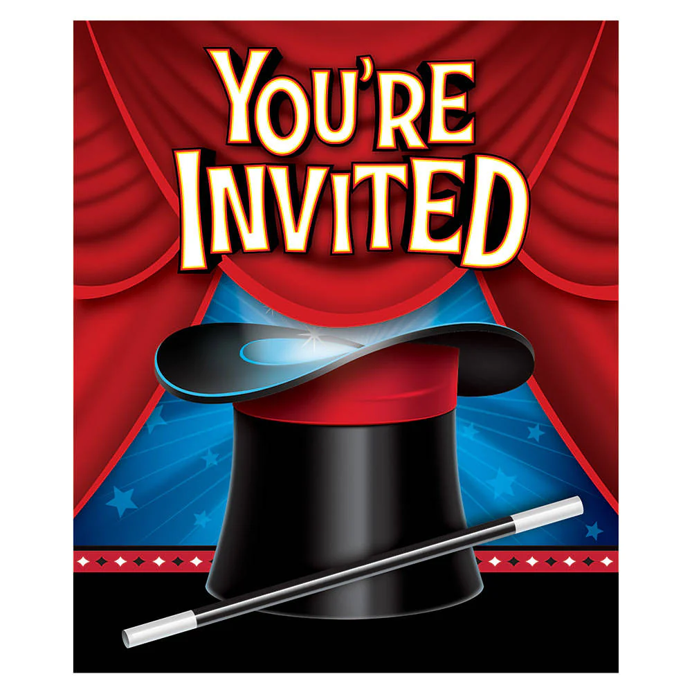 Magic Party Invitations (8ct)