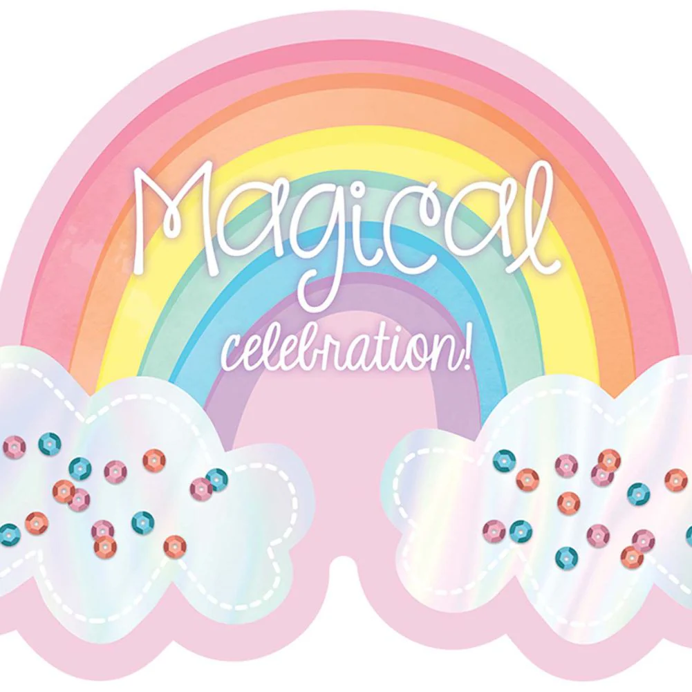 Magical Rainbow Invitations, 8ct