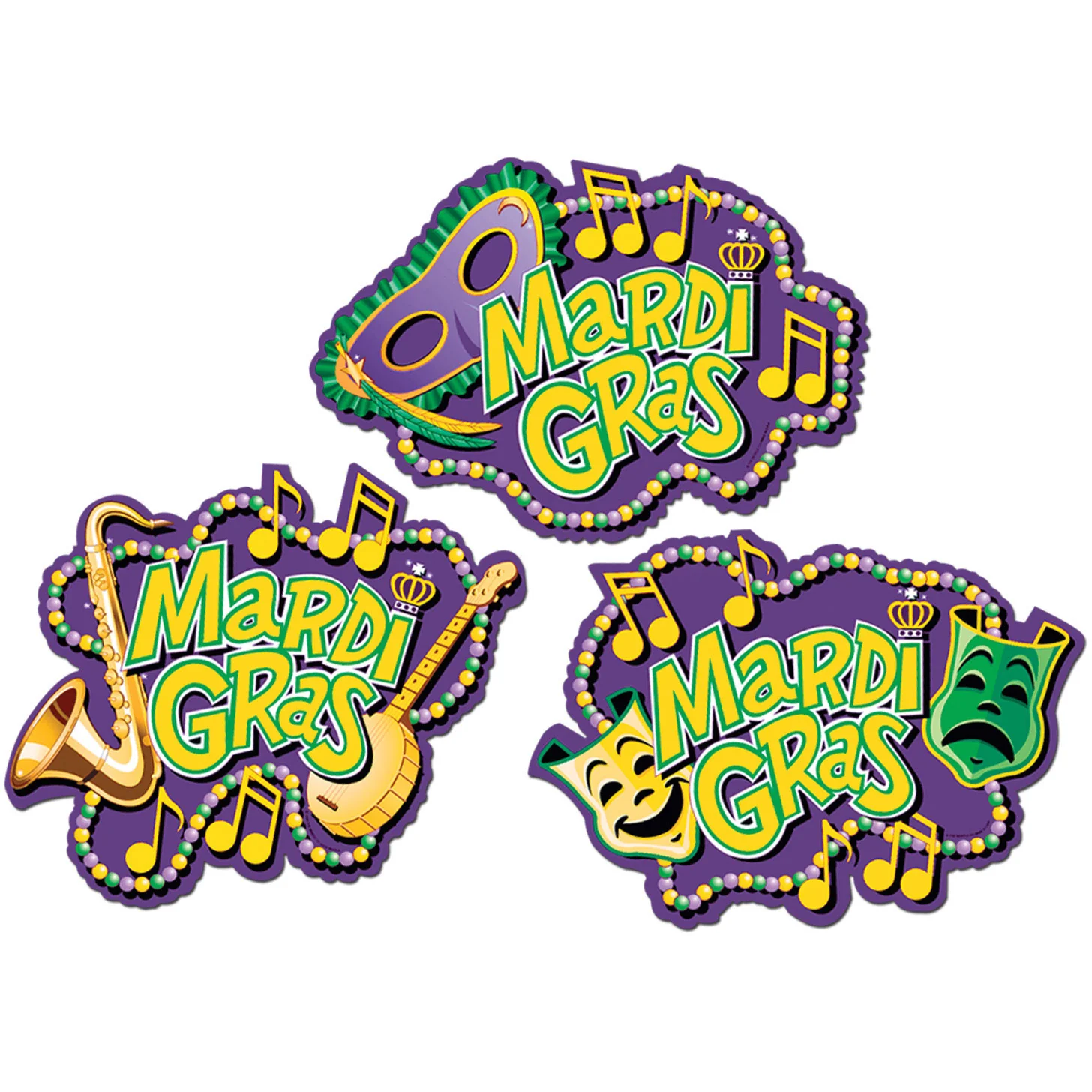 Mardi Gras Cutouts
