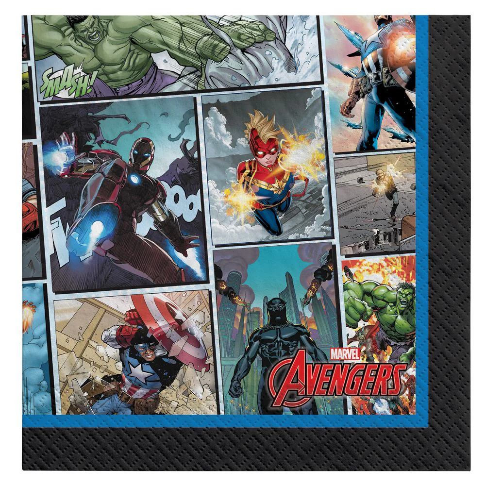 Marvel Powers Unite Beverage Napkins, 16ct