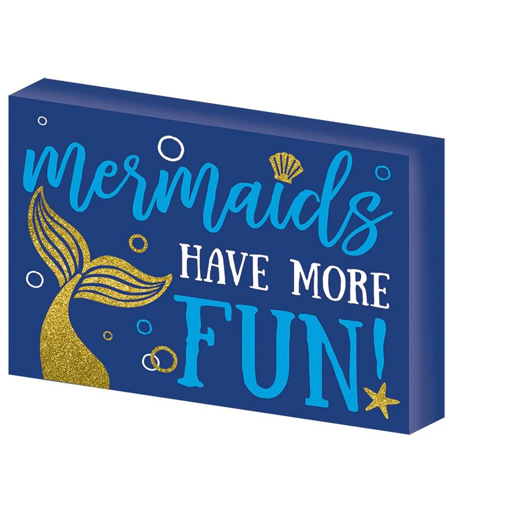Mermaid Wishes Standing Sign