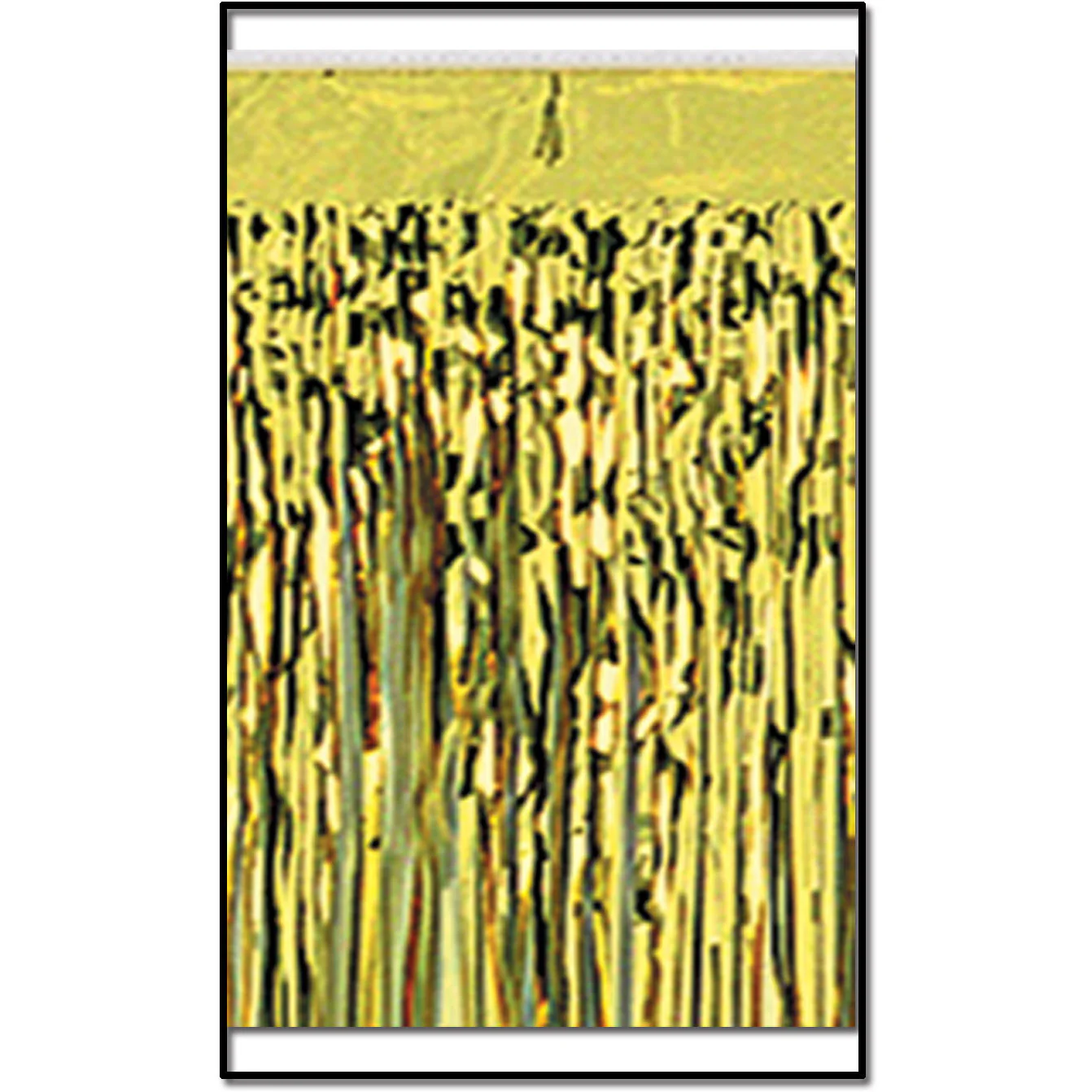 Metallic Fringe Drape