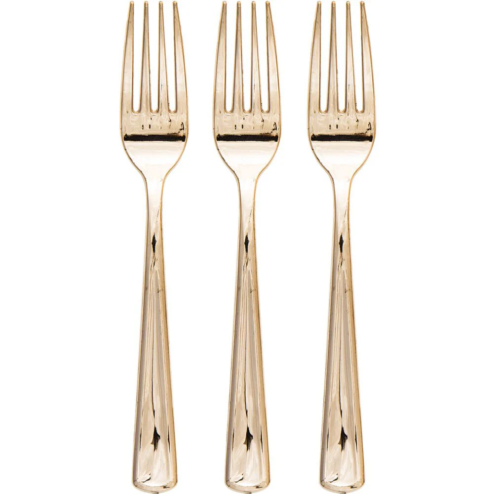 Metallic Gold Forks (24 ct)