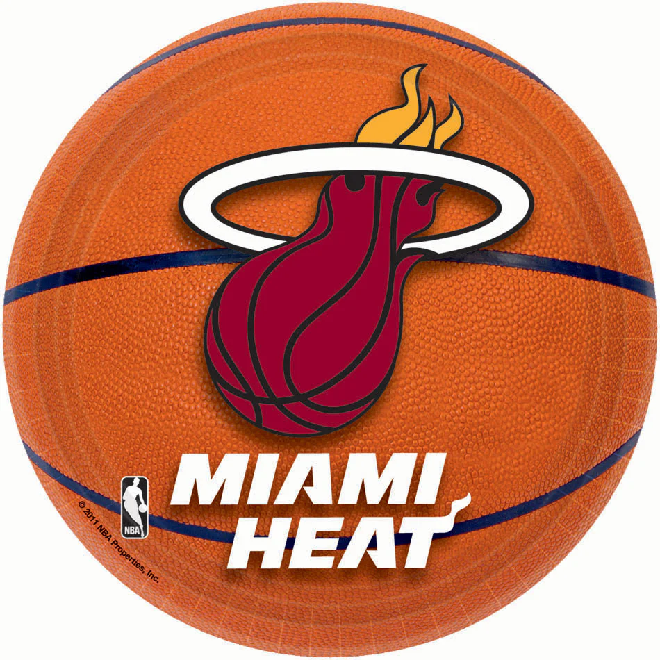 Miami Heat Dessert Plates (8ct)