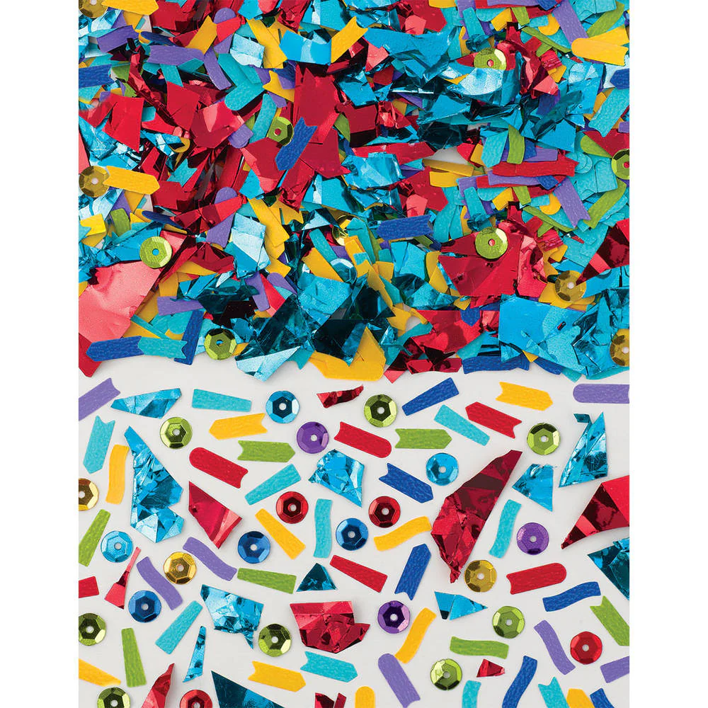Mixed Media Rainbow Confetti