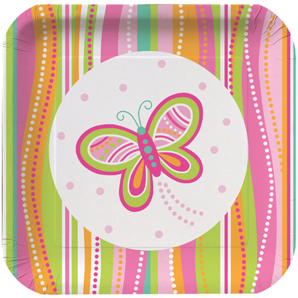 Mod Butterfly Dessert Plates (8ct)