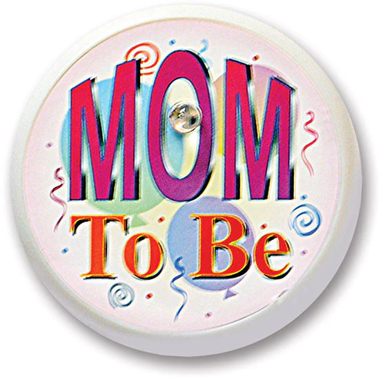 Mom To Be Blinking Button