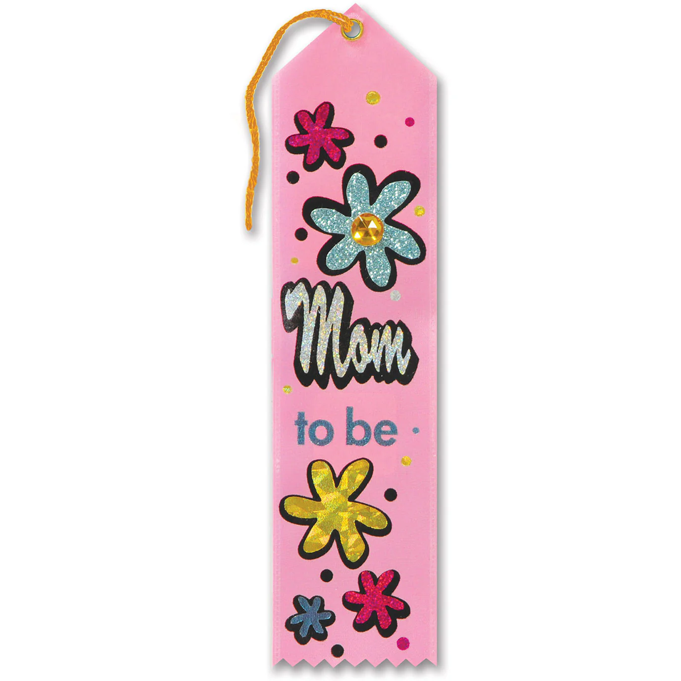 Mom To Be Jeweled Ribbon