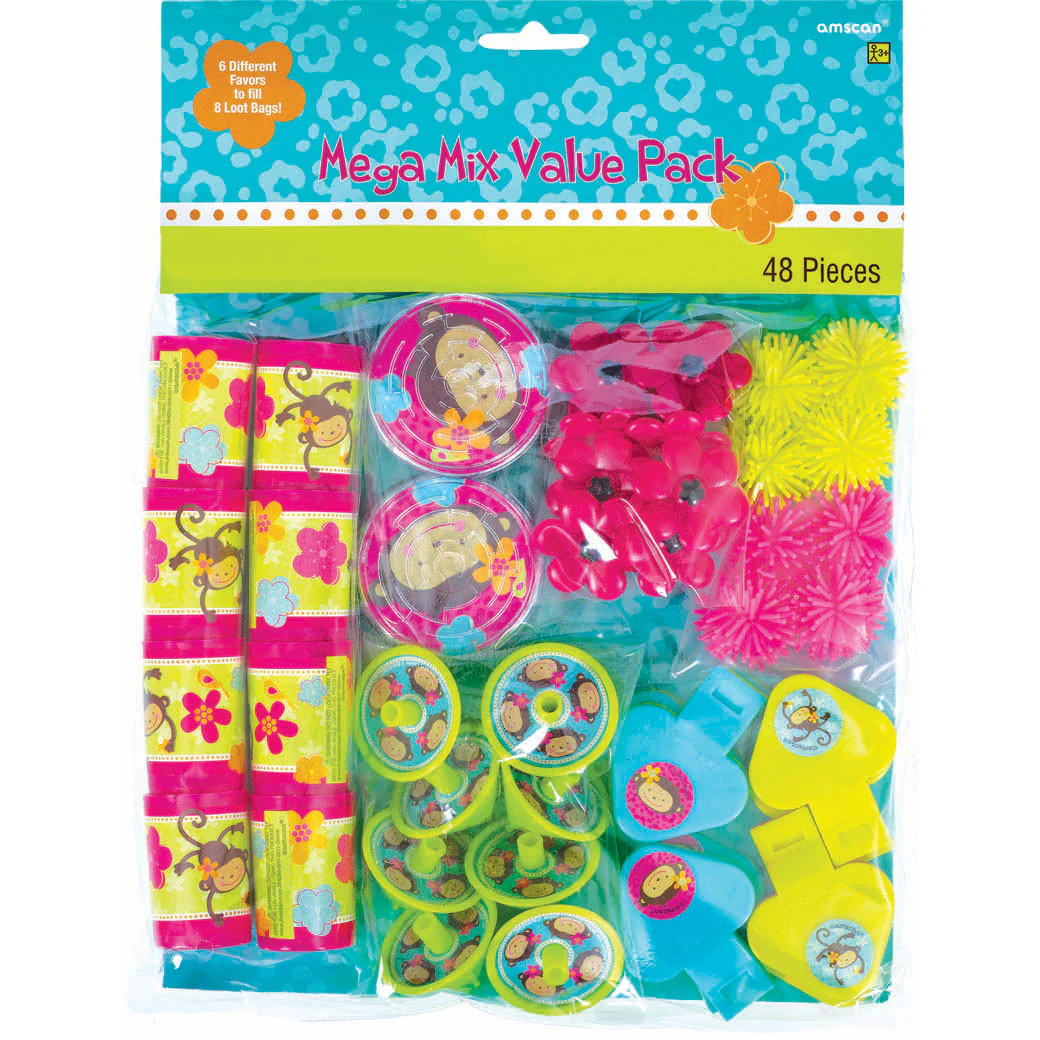 Monkey Love Favor Pack (48 Pieces)