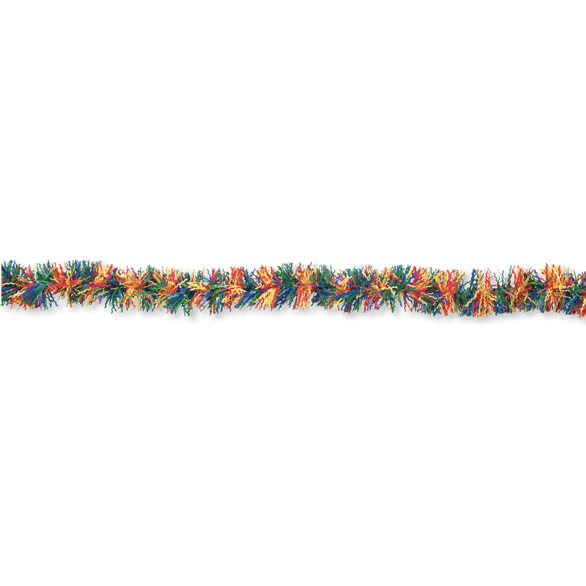 Multicolor Primary 12' Fringed Garland