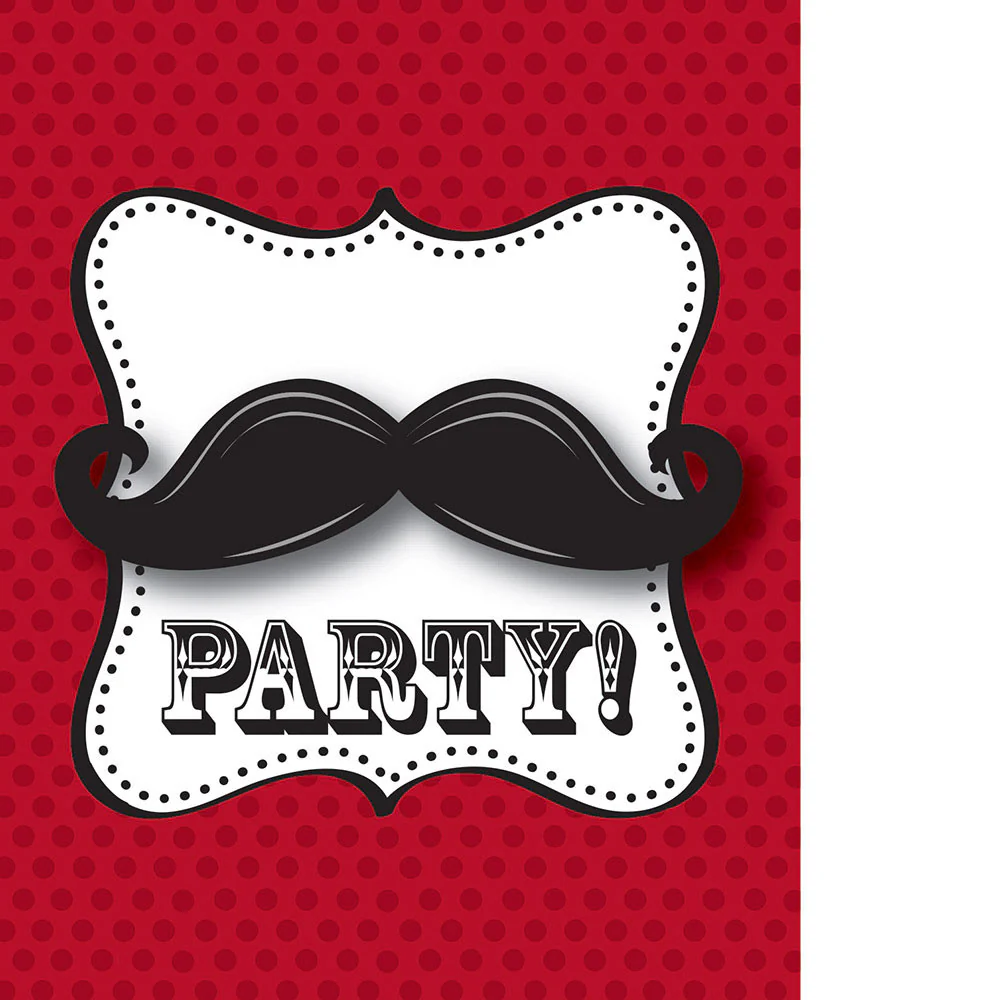 Mustache Madness Invitations
