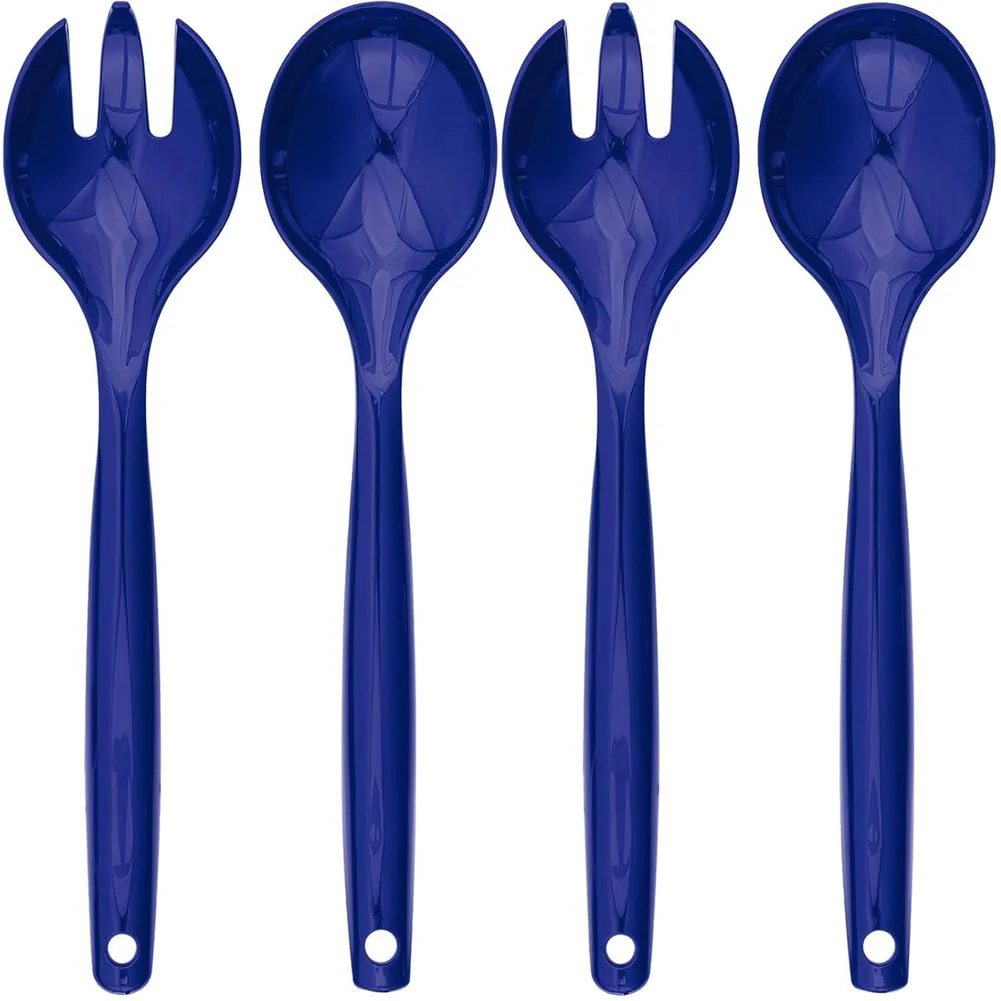 Navy Blue Plastic Serving Utensils (4ct)