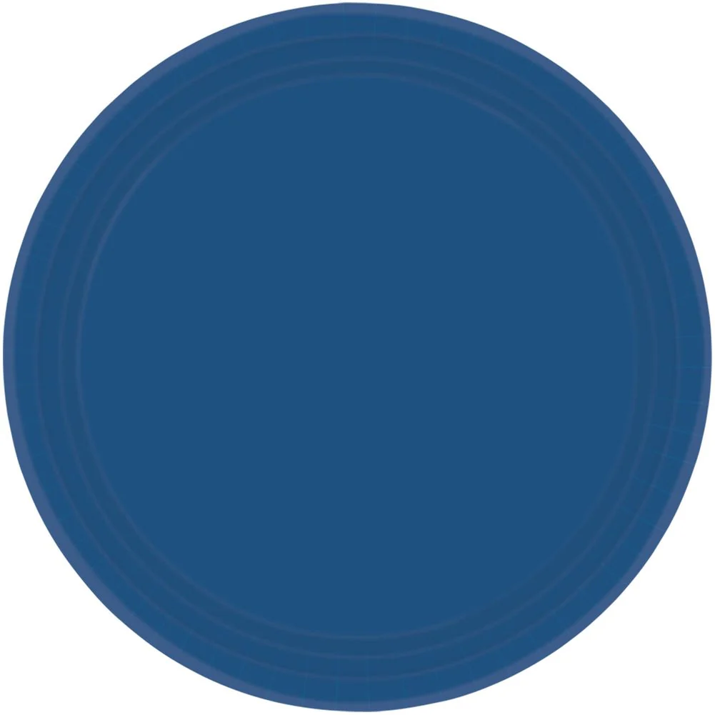 Navy Flag Blue Paper Dessert Plates (20ct)