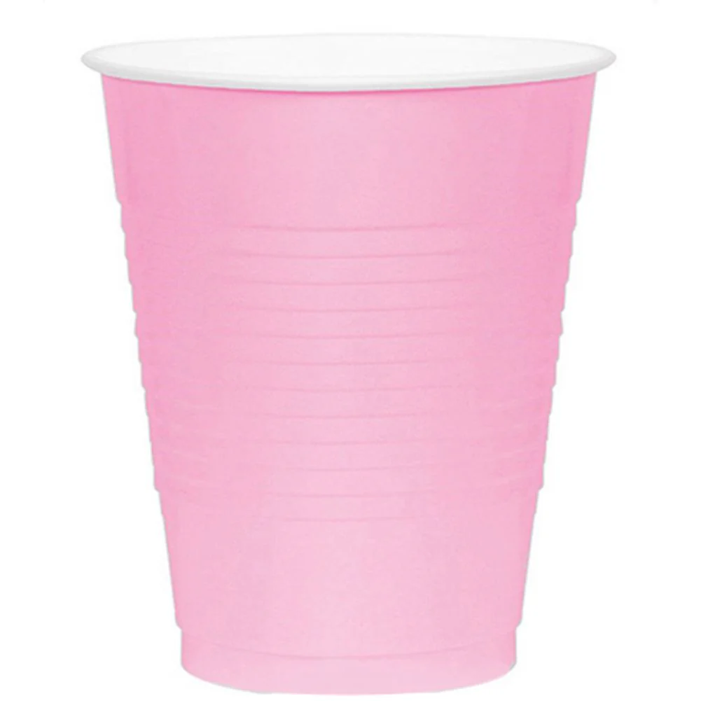 New Pink 12oz Plastic Cups (20ct)