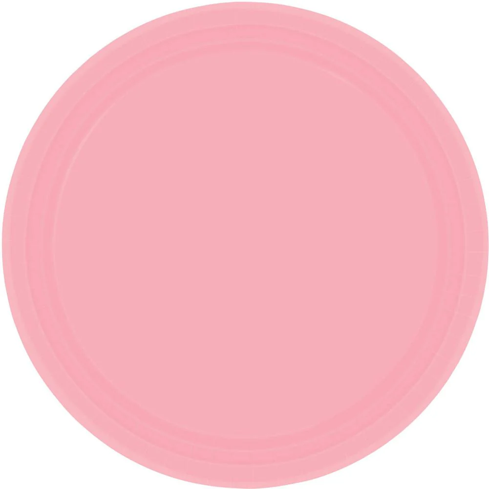 New Pink Paper Dinner Plates (8ct)