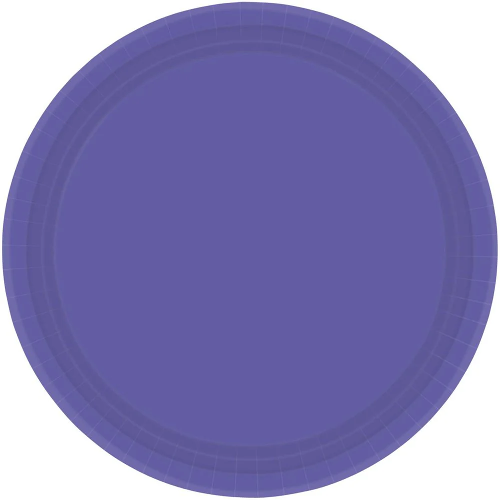 New Purple Dinner Paper Plates (20ct)