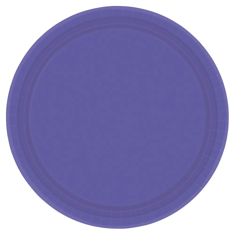 New Purple Paper Banquet Plates (20ct)