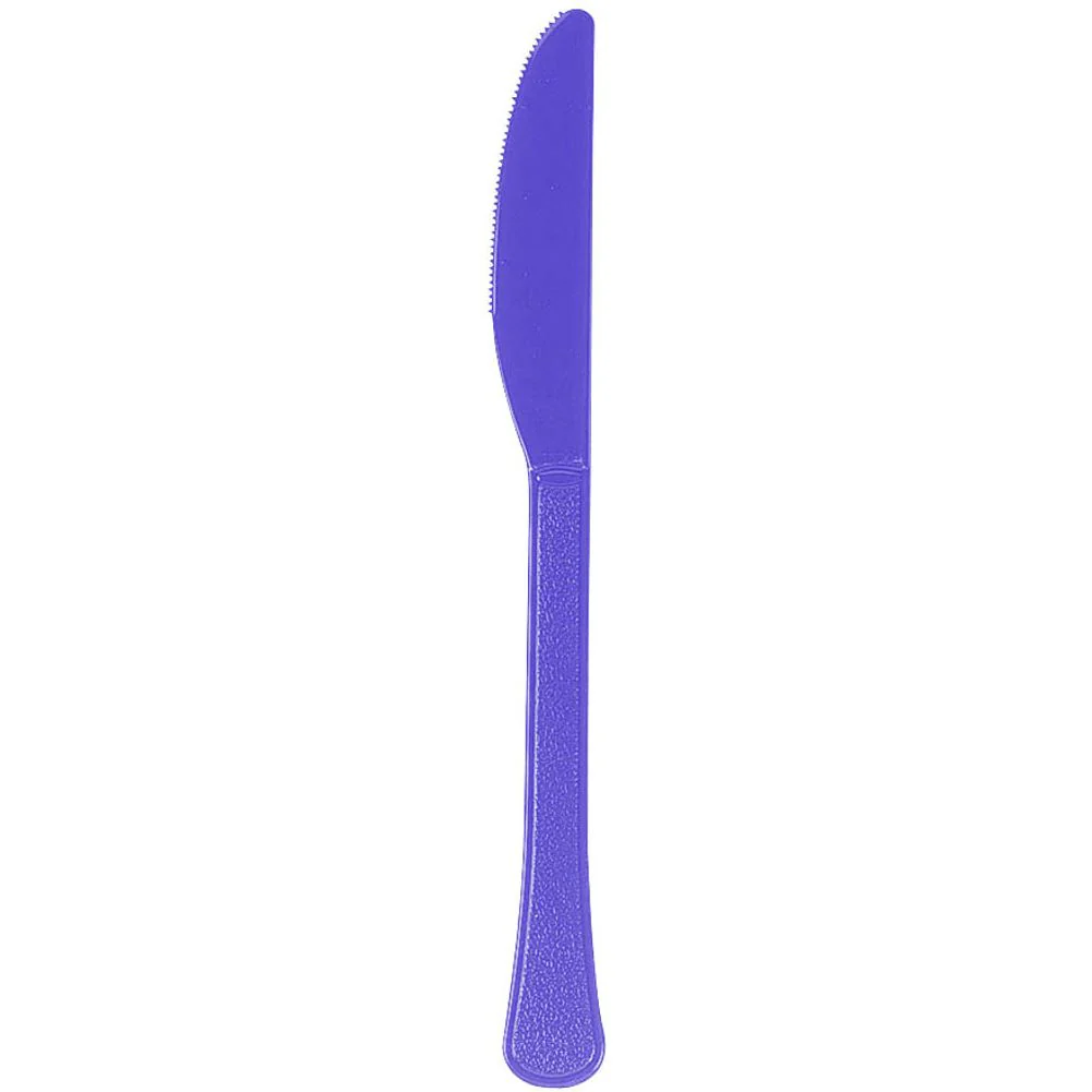 New Purple Midweight Plastic Knives (100ct)