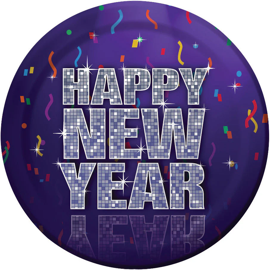 New Year's Bling Dinner Plates (8ct)