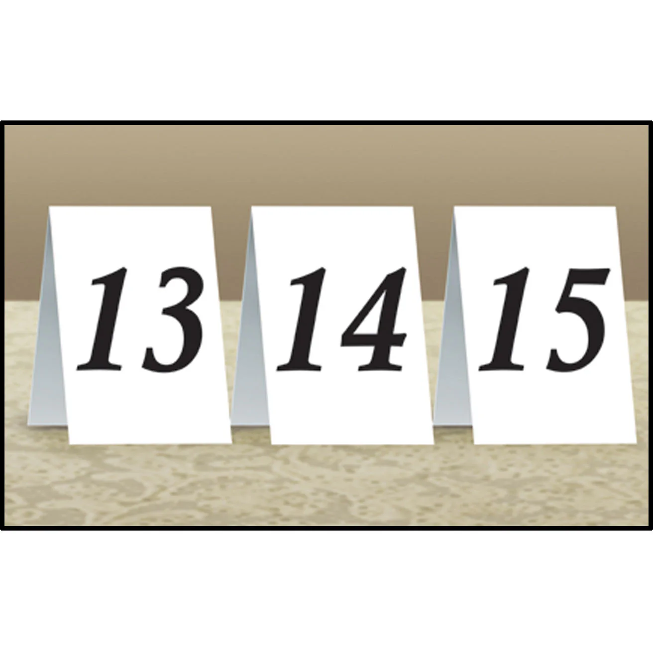 Numbered Table Cards