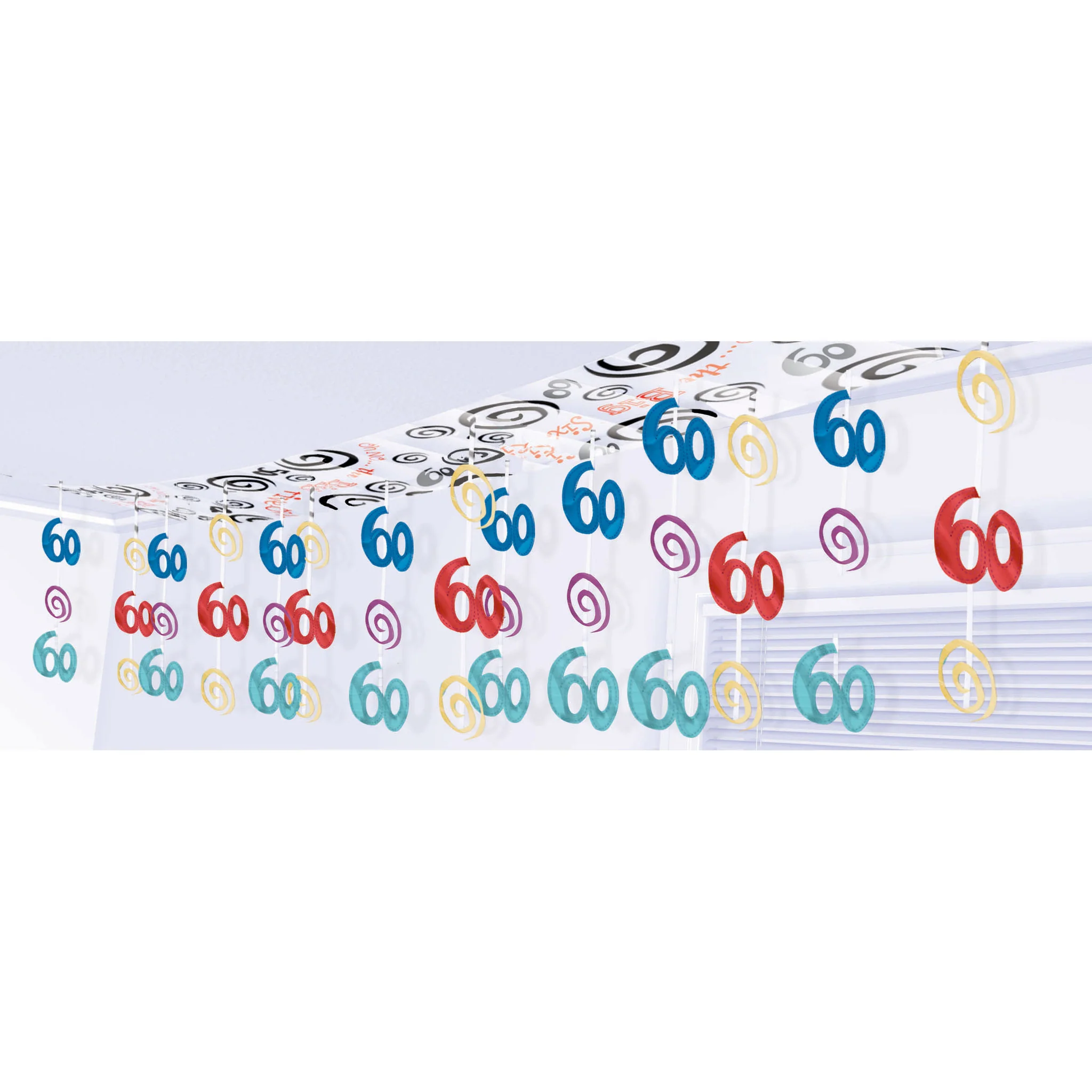 Oh No 60 Foil Ceiling Decor (1 ct)