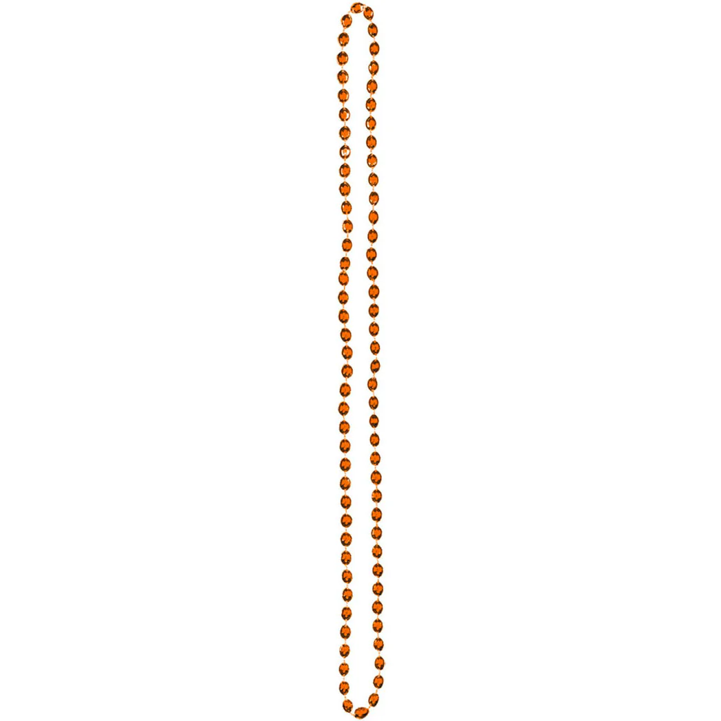 Orange 30" Metallic Beads