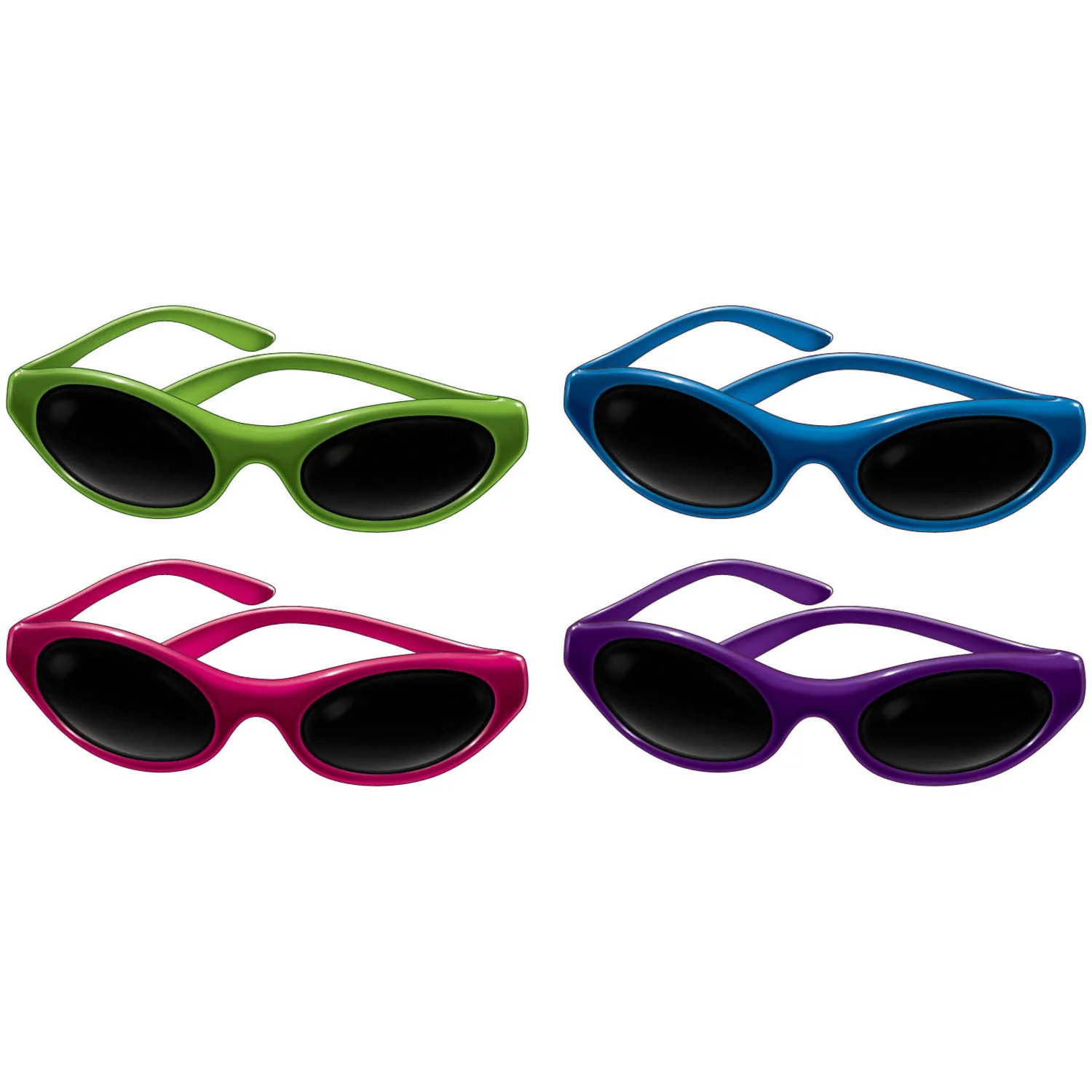 Oval Metallic Sunglasses