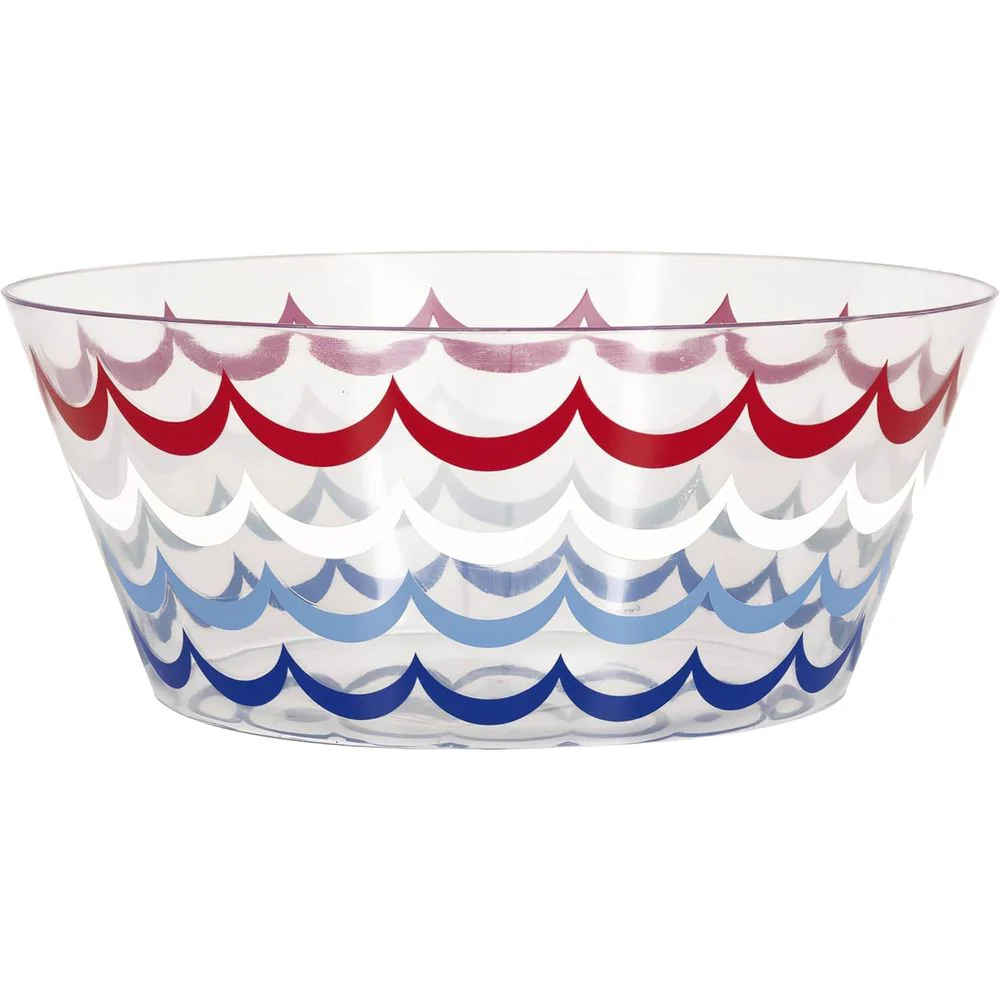 Patriotic Plastic Serving Bowl