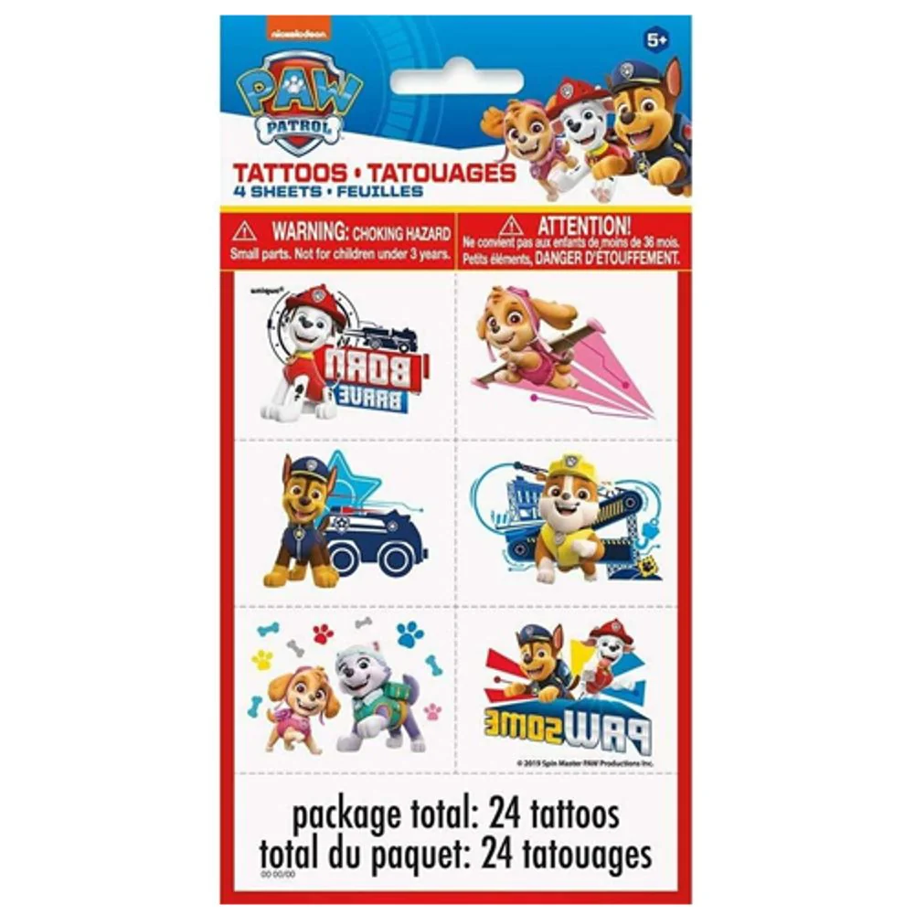 Paw Patrol Tattoos (24ct)