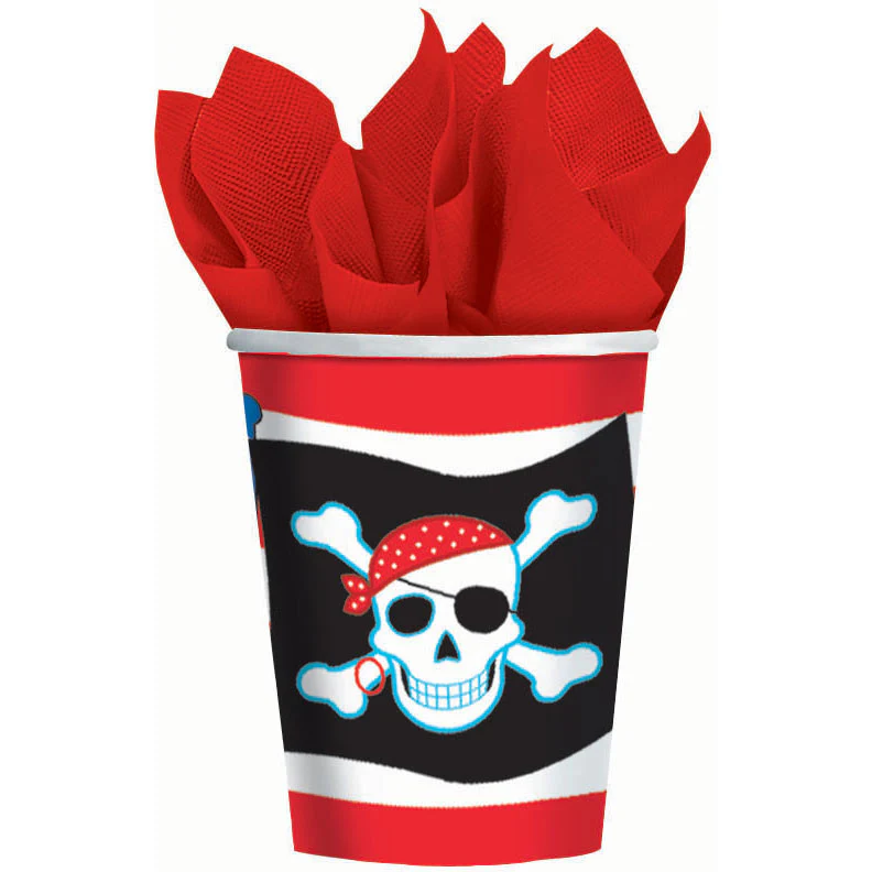 Pirate Party 9oz Paper Cups (8ct)