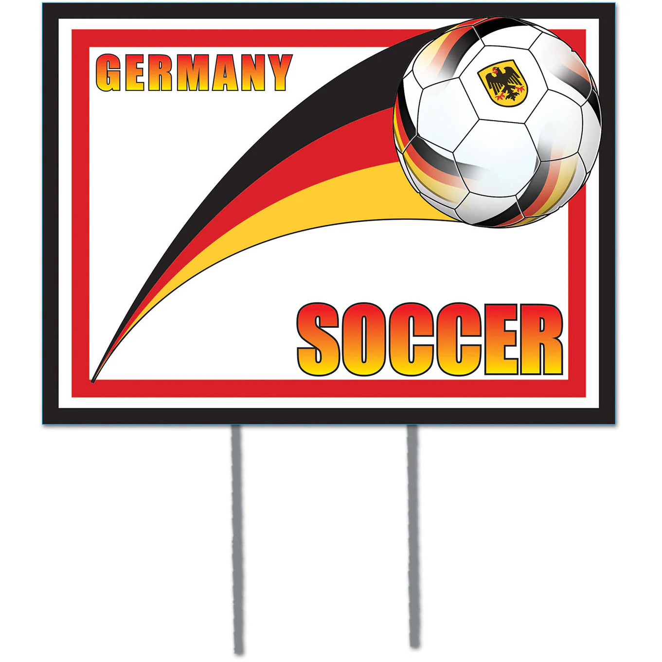 Plastic Yard Sign - Germany
