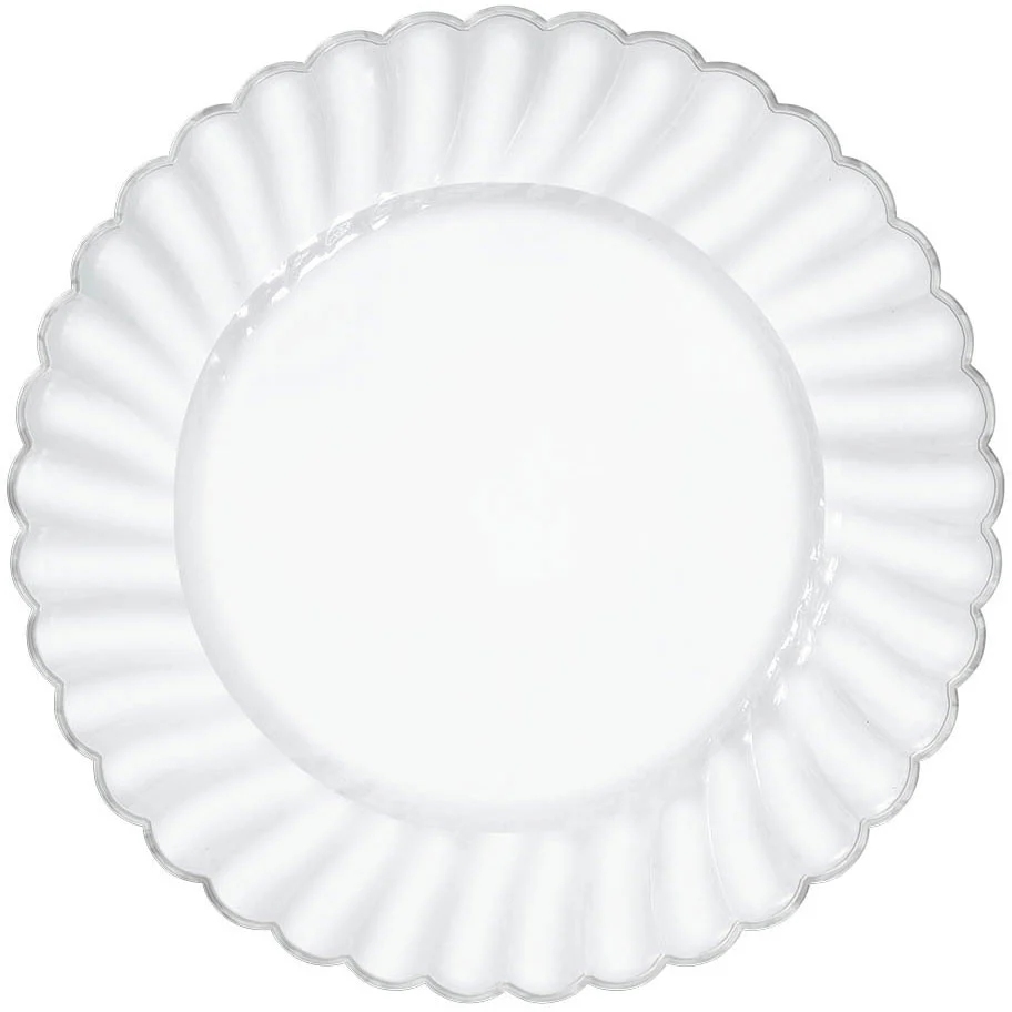 Plate 10" Scallop Plastic Plates