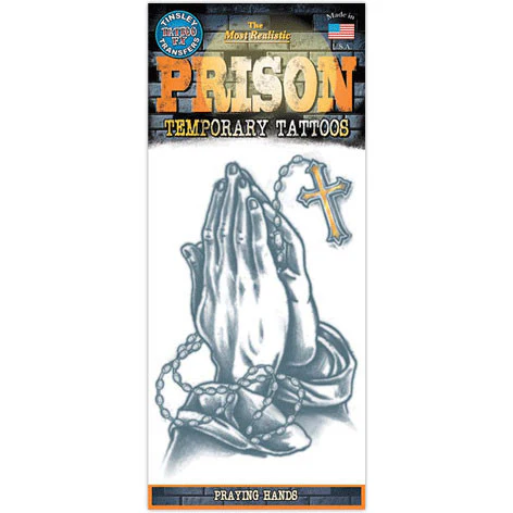 PRAYING HANDS PRISON TATTOO