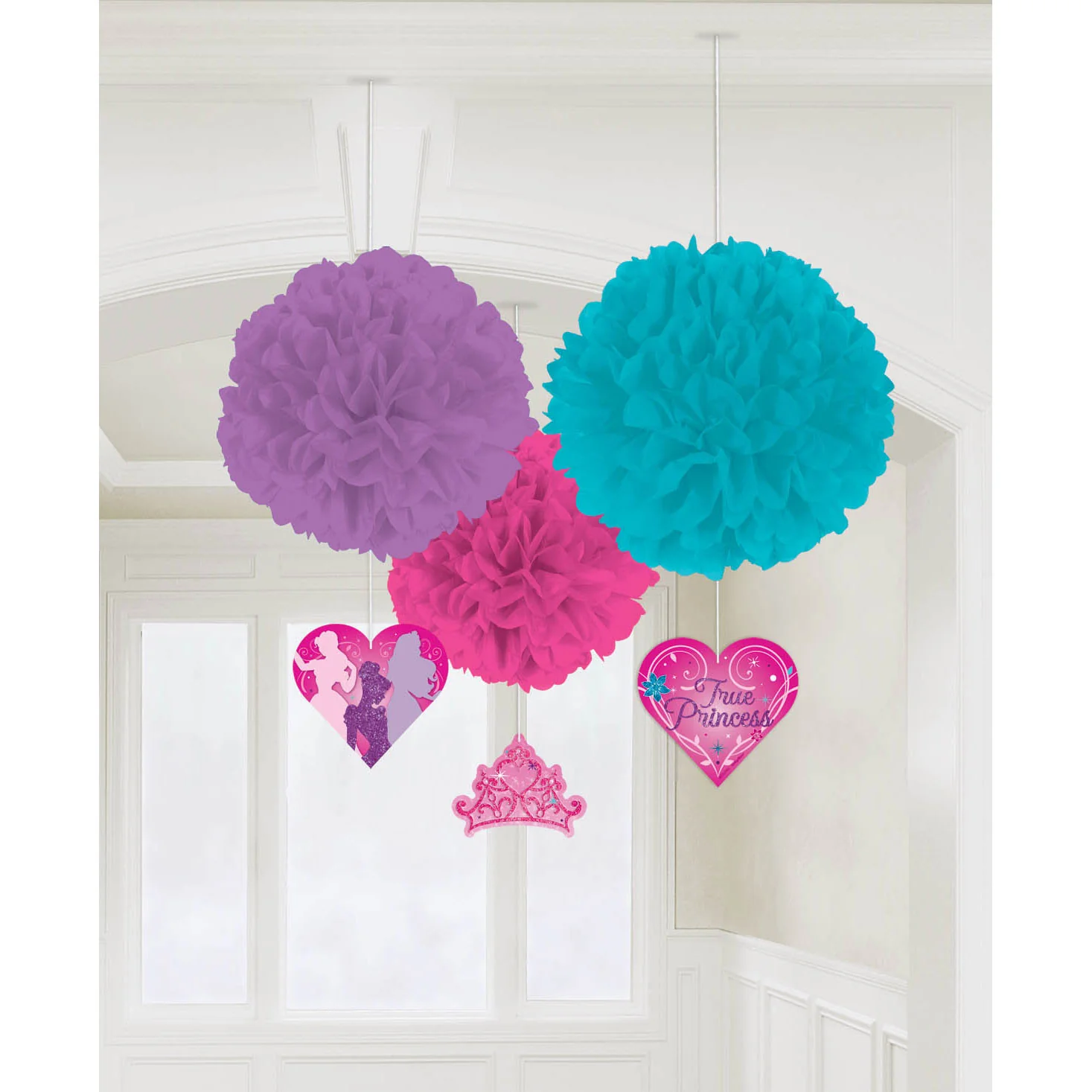 Princess Boutique Fluffy Decorations (3ct)