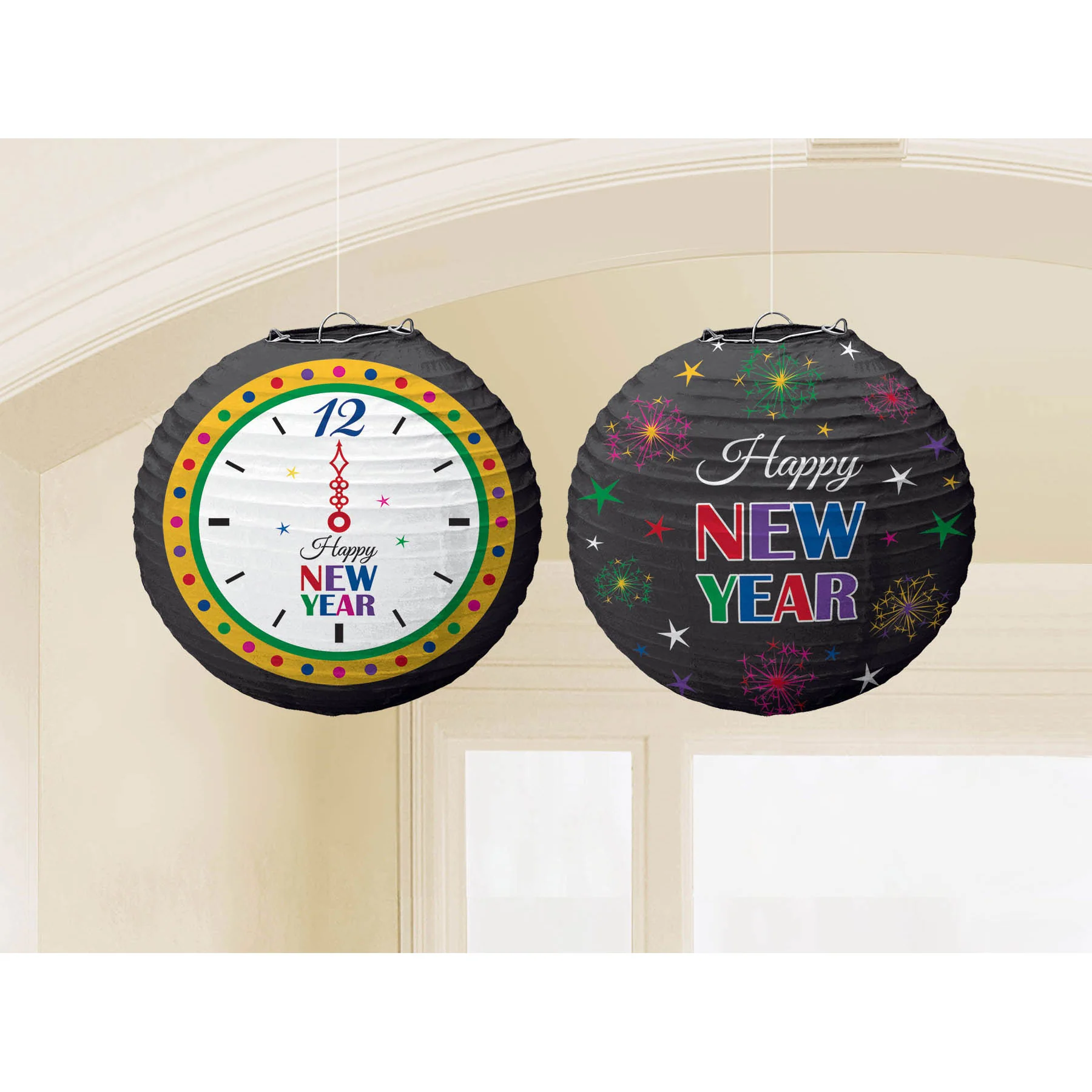 Printed New Years Lanterns (2ct)