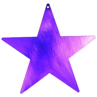 Purple Star Foil Cutout