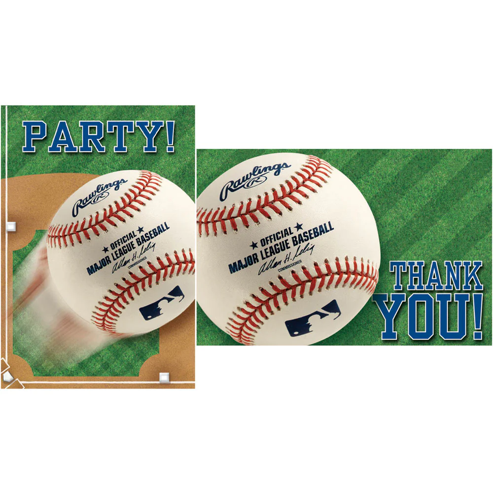 Rawlings Baseball Invites and Thank You Notes