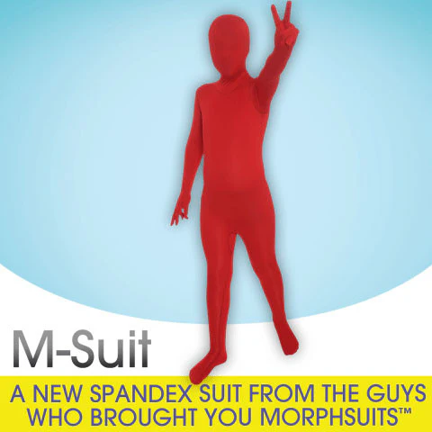 RED KIDS M-SUIT SMALL