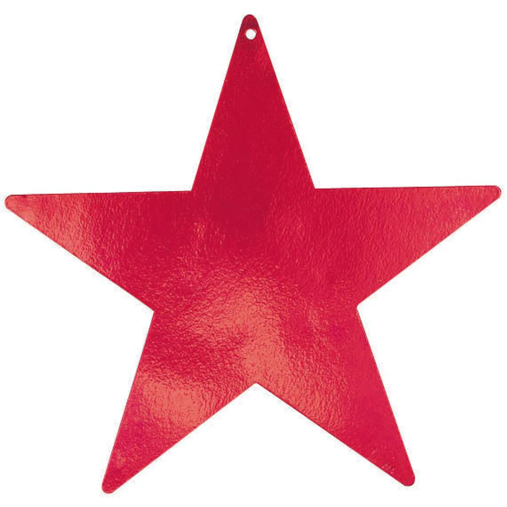 Red Star Foil Cutout