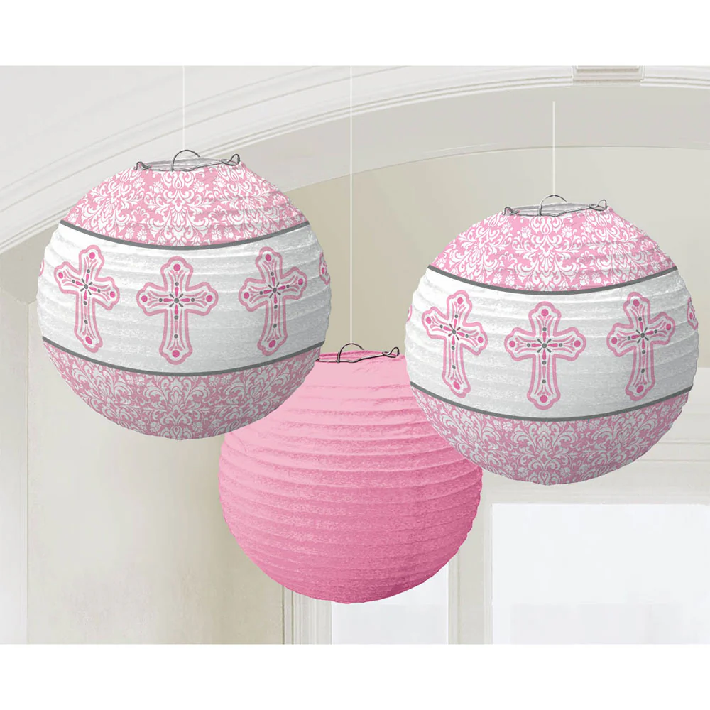 Religious Pink Paper Lanterns