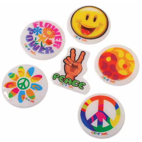 Retro Puffy Stickers