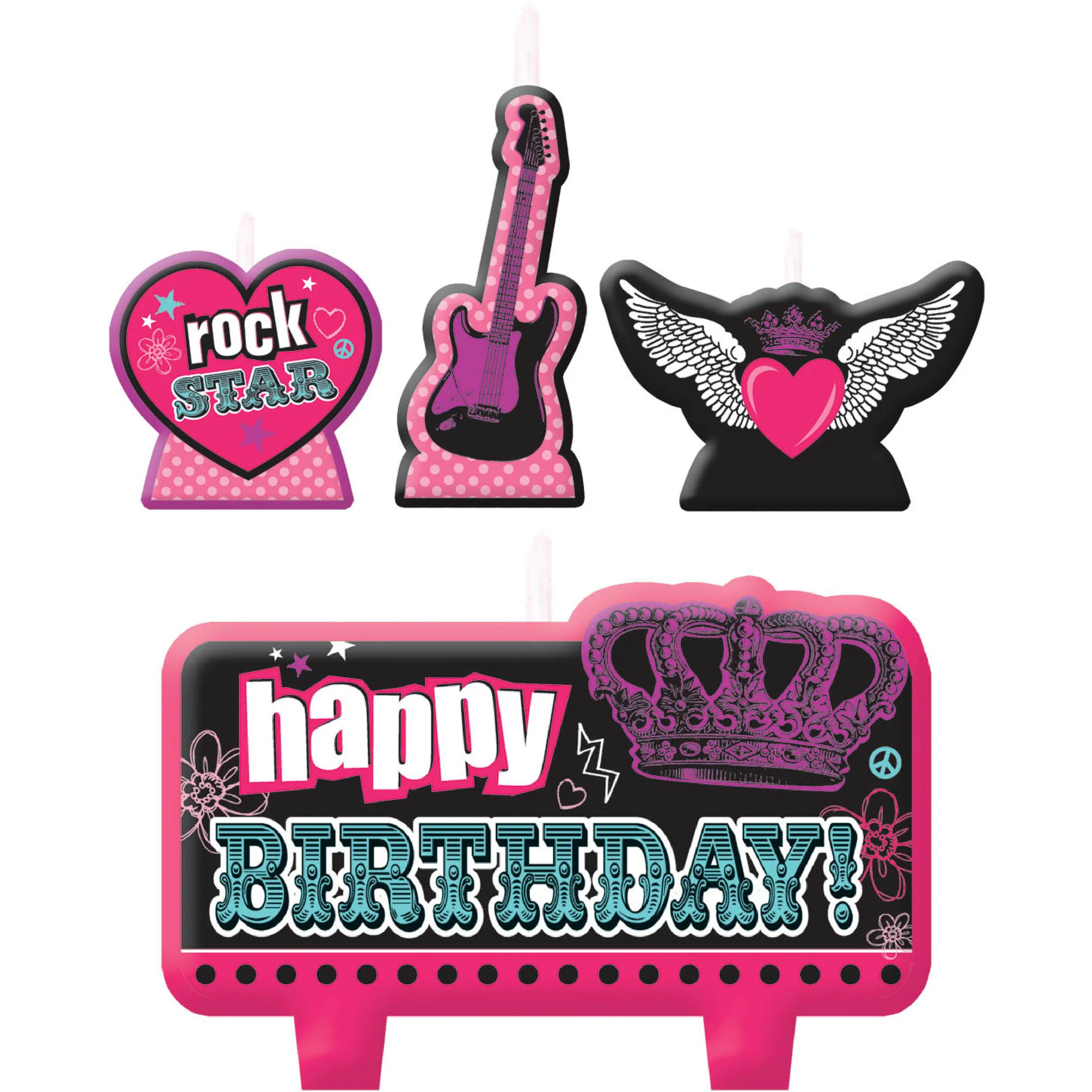 Rocker Princess Molded Candles