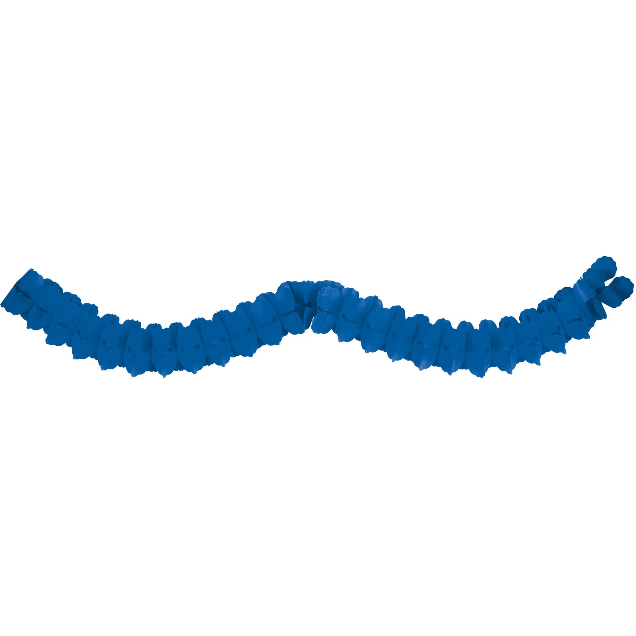 12' Royal Blue Tissue Paper Garland