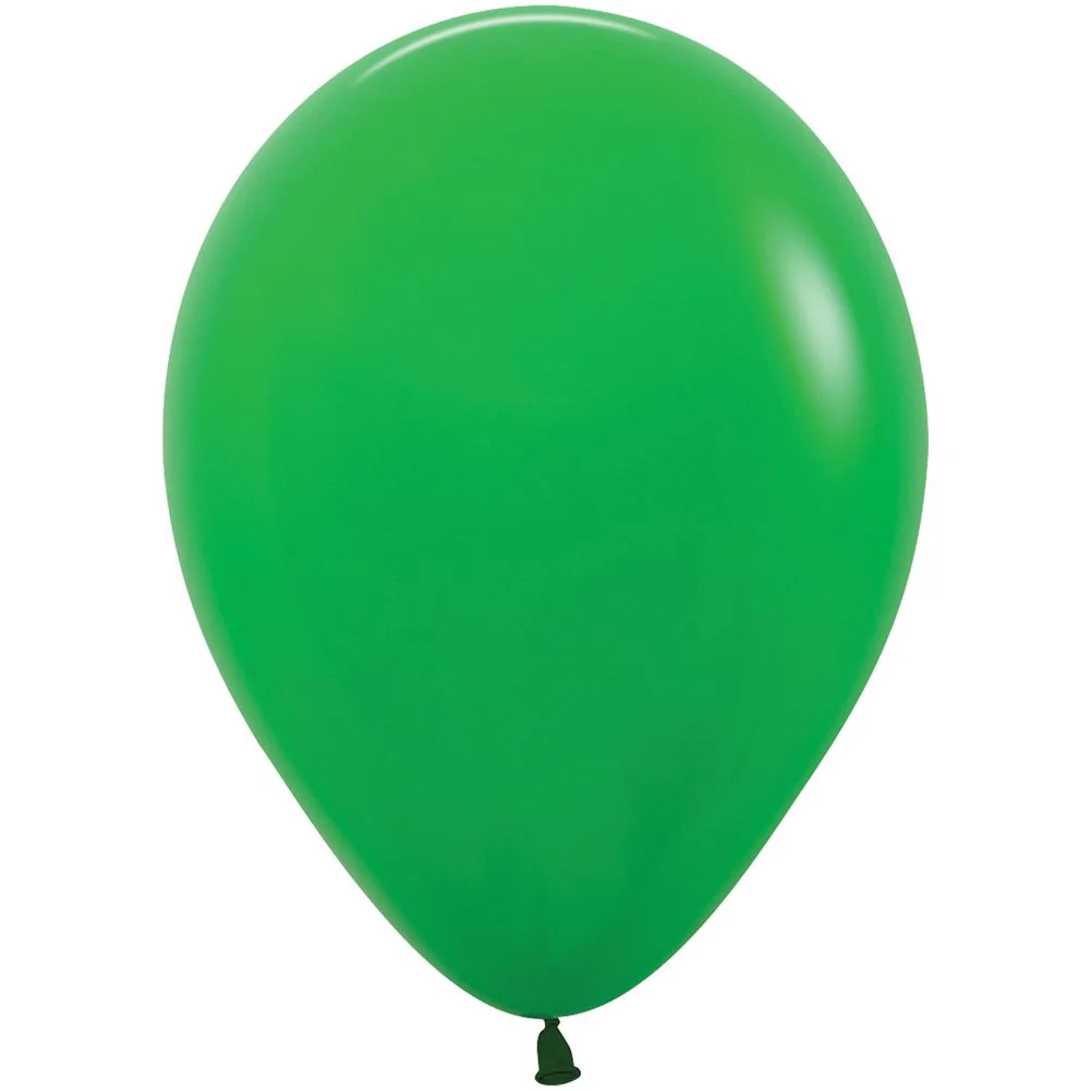Sempertex 11" Deluxe Shamrock Green Latex Balloons (100ct) - Image 2