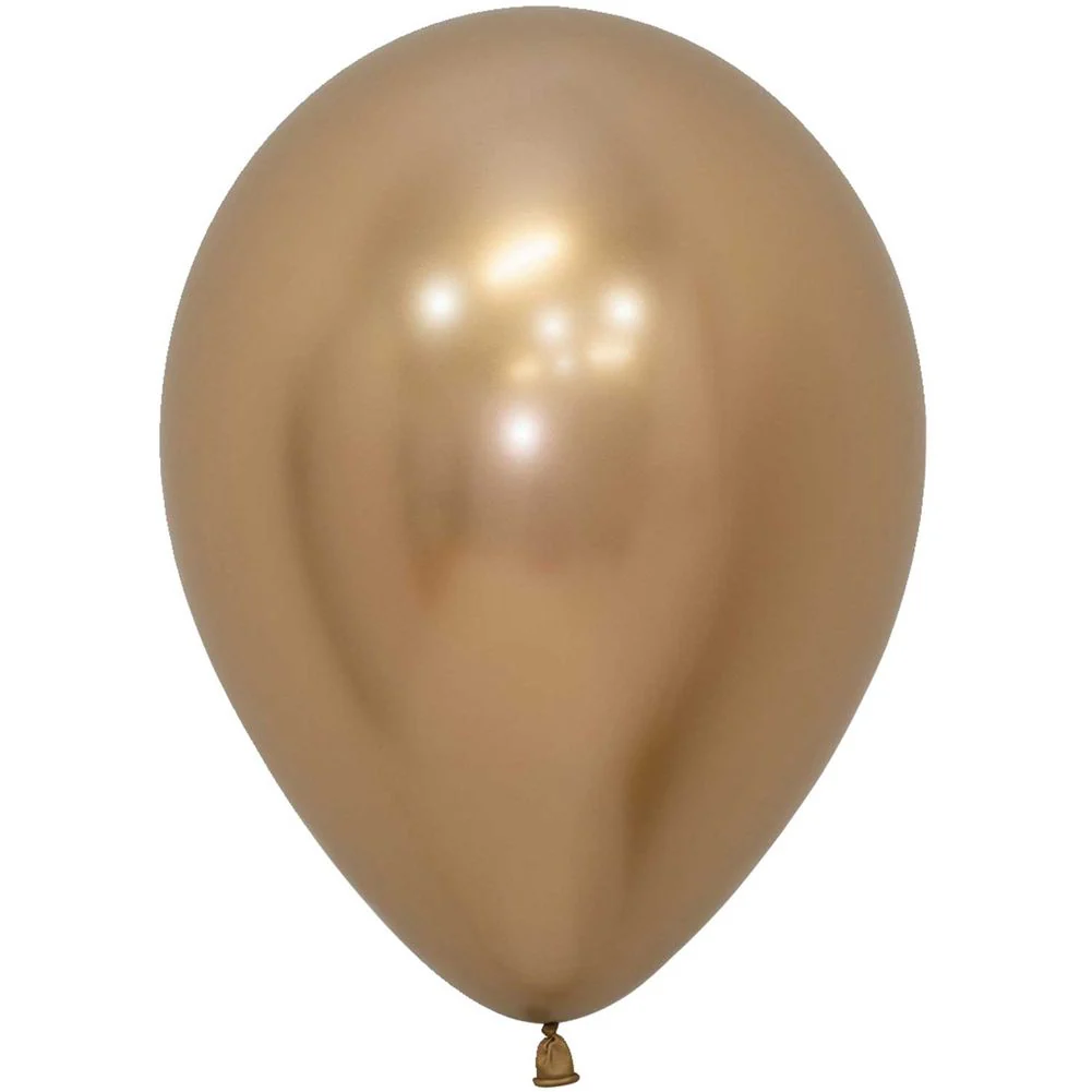 Sempertex 11" Reflex Gold Latex Balloons (50ct)