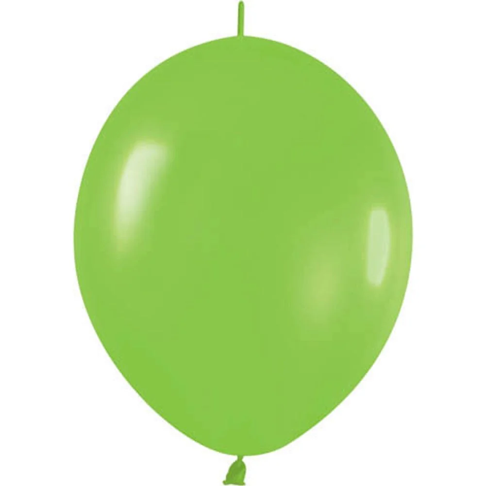 Sempertex 12" Deluxe Key Lime Link-O-Loon Latex Balloons (50ct)